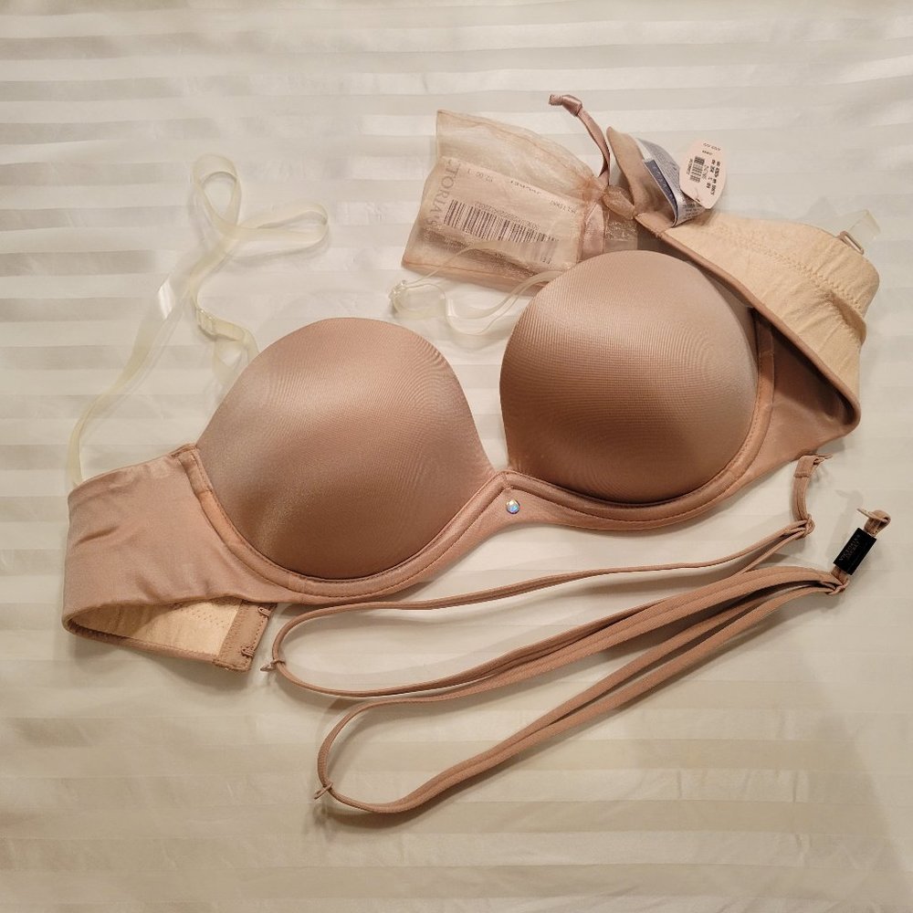 Victoria’s Secret Multi-Way Bra - Clear, Cloth, No Straps – Padded – 32B